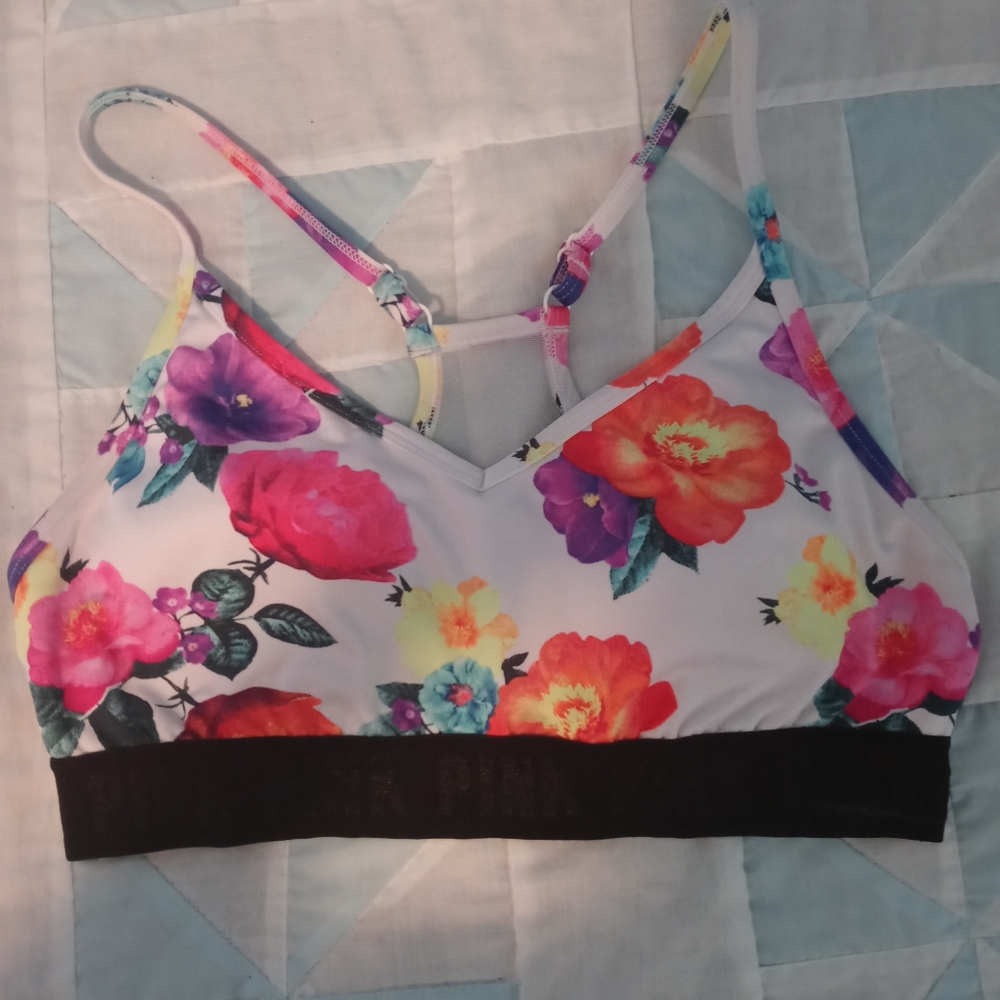 Racerback PINK Sports Bra